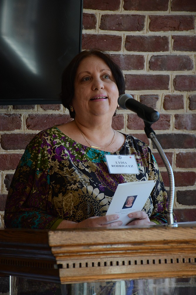 The Rev. Lydia Rodriguez Colón of Wesley United Methodist Church in Alexandria delivered an invocation at the luncheon, praising “so many good things still happening” in a world plagued by so much negativity.
