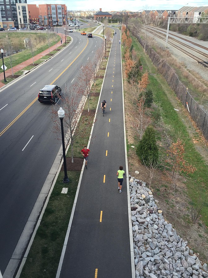 The Potomac Yard trail.