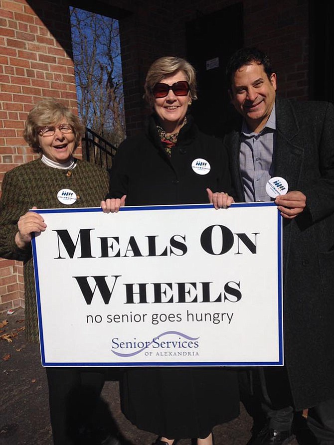 Betty Livingston, Mary Lee Anderson and state Del. Mark Levine.