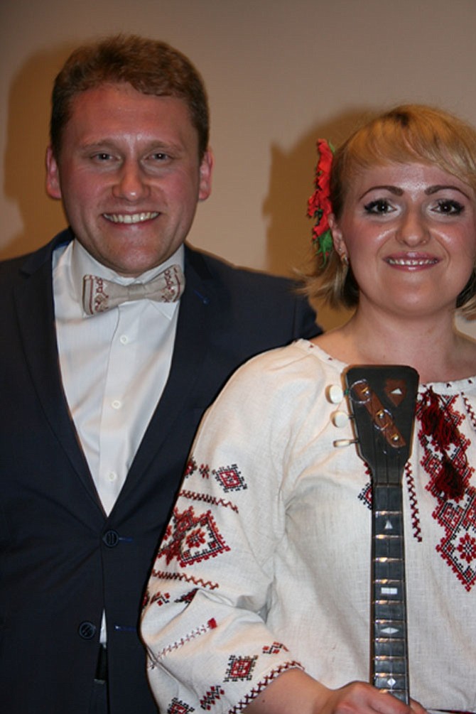 While at the Lyceum on March 31, balalaika musician Tetiana Khomenko and pianist Vitalii Lyman performed a range of songs from Russian folk classics to American jazz.
