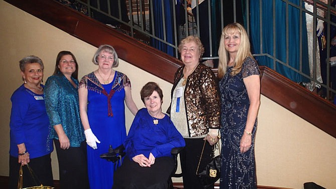 Members of the Kate Waller Barrett Chapter who attended the annual DAR State Conference included, from left, Carol Howerton, Alice Haynicz, Regent Kathy Gray, Susan Floyd, Nancy Foscue and Cindy Dennis. Members not pictured: Phyllis Kelley and Shannon Duckworth.