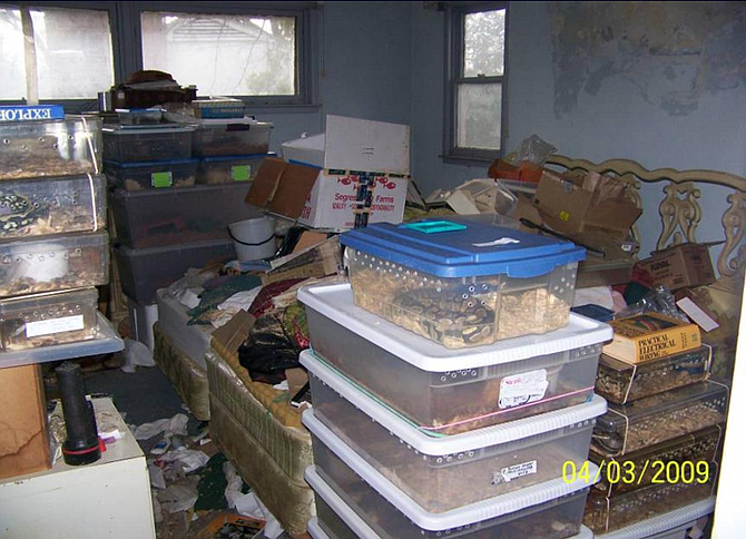 A hoarding situation in an Arlington home.