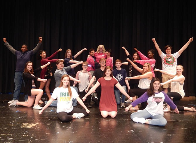 Cast members after rehearsing the “What You Want” dance number in “Legally Blonde: The Musical.”
