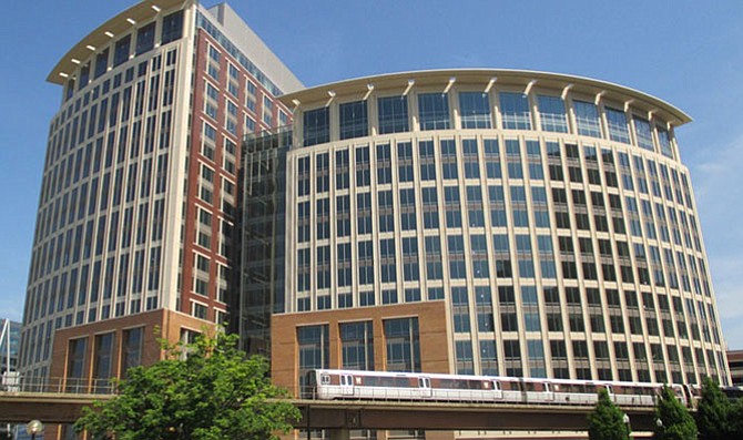 A rendering of the National Science Foundation headquarters building on Eisenhower Avenue.