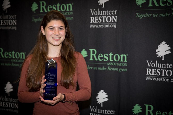 Emily McGrath, the 2017 Youth Volunteer of the Year Award winner.