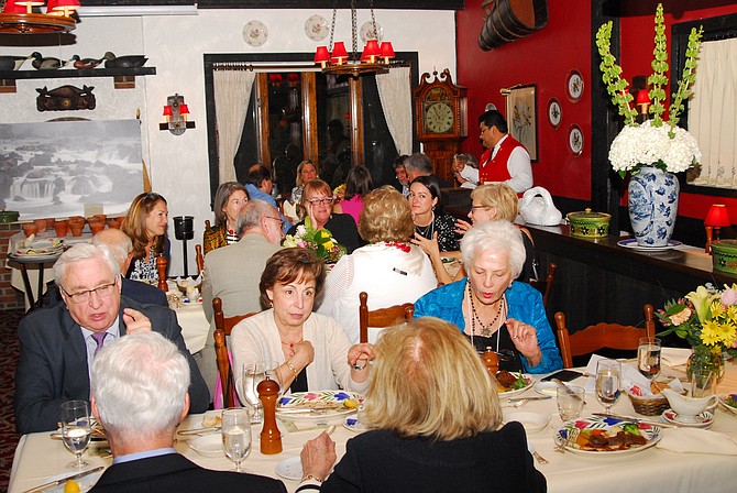 Friends gathered at the Great Falls Historical Society 40th anniversary gala, enjoying fine dining as each recalled their interest in history.