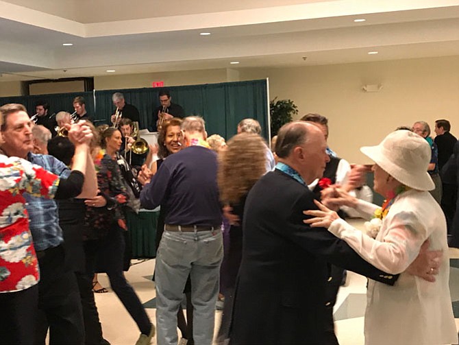 Paul Newcombe of Fairfax and Joan Steyn of Annandale proved to be a striking and graceful couple on the dance floor.