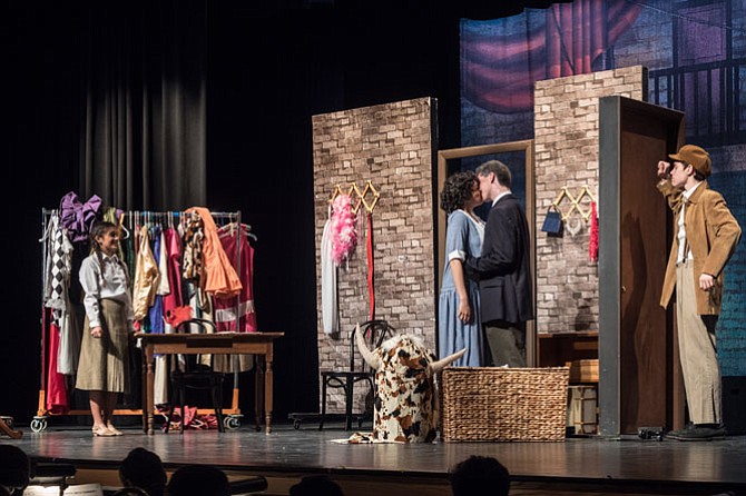 From left: Jessica Peros, Jamie Goodson, Mark Bosset, Sean Leech in Langley High School's production of "Gypsy."
