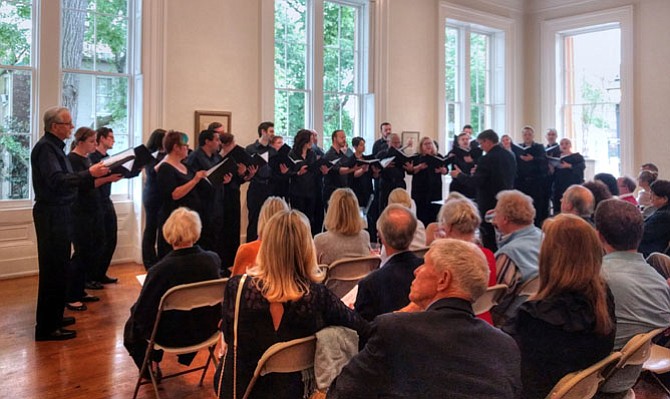 The Choral Arts Society of Washington performed at the Athenaeum on Sunday, May 7.