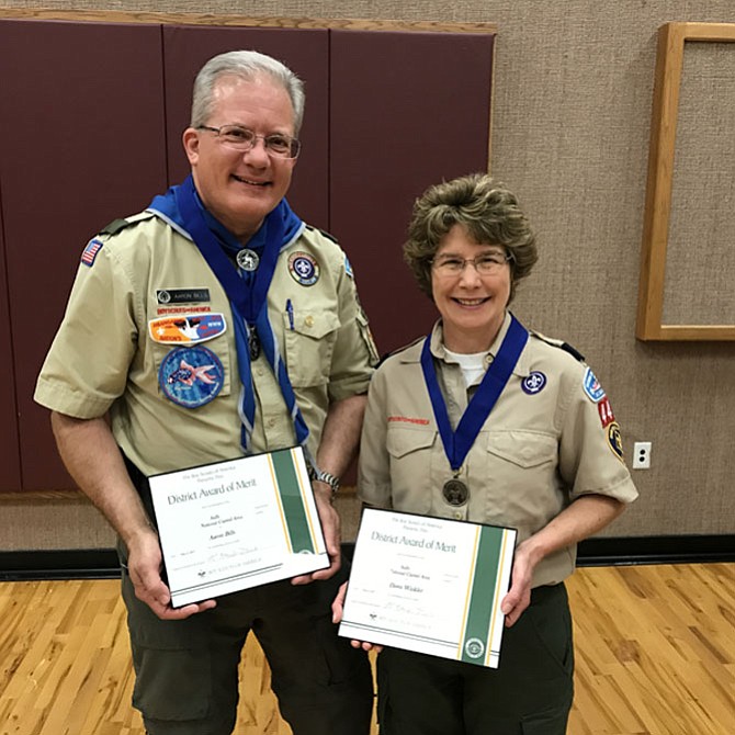 District Award of Merit Recipients 2017 Aaron Bills and Dawn Winkler.