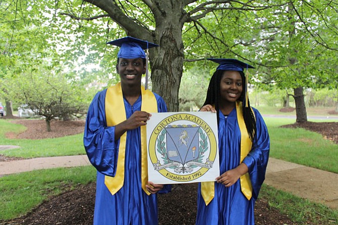 Araba and Kwesi Dadzie graduation photo.