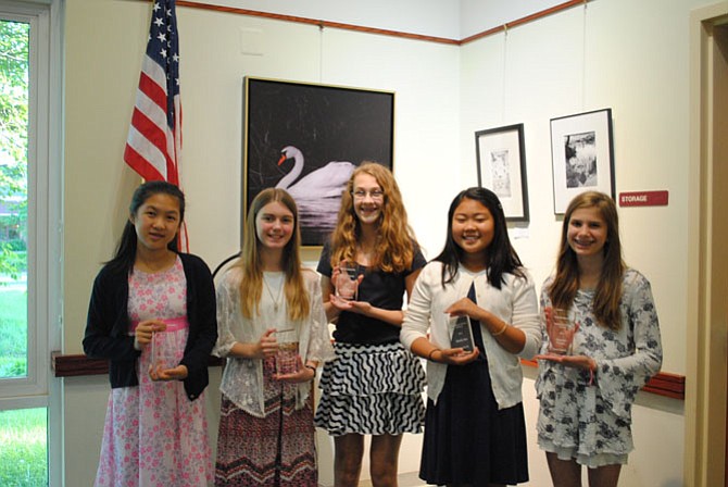 Winners (from left): Sabrina Chang, Jenna Ainge, Muriel Wallach, Maddy Kim, and Charlotte Karanik.