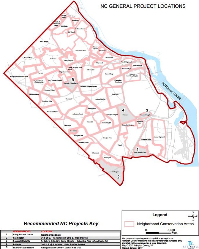 Map of approved neighborhood conservation projects