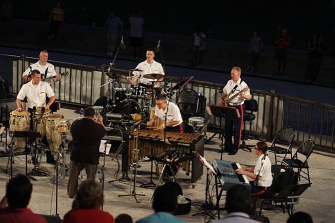 The U.S. Marine Band - Latin Jazz Ensemble will lead off the free Thursday night concerts at Glen Echo Park on June 15.
