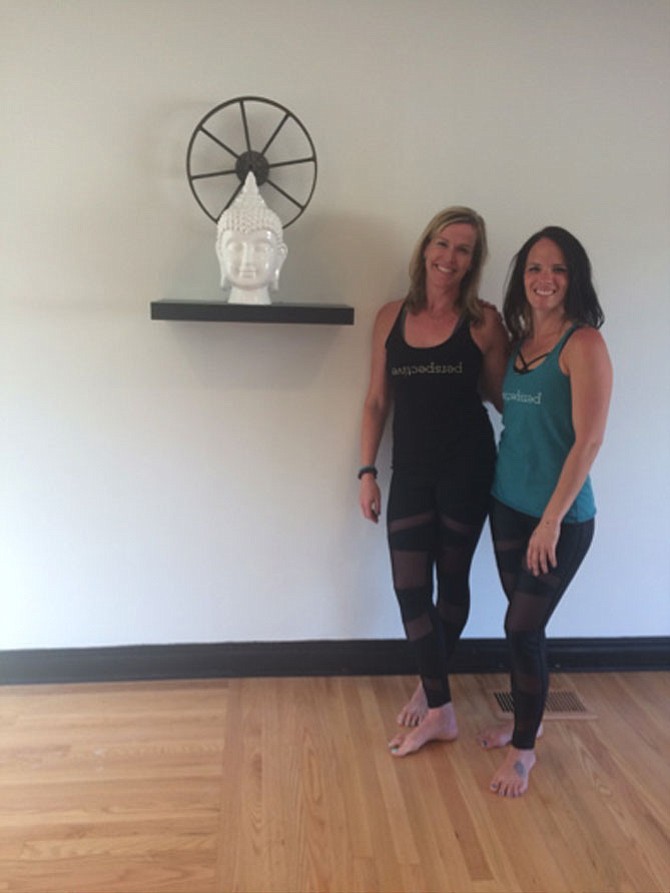 Alyson Pollard and Kelly Layfield at their WheelHouse Yoga Studio in Clifton. “If there’s a passion that is burning inside of you, don’t come up with an excuse not to do it,” Kelly Layfield said as advice to other business entrepreneurs. 