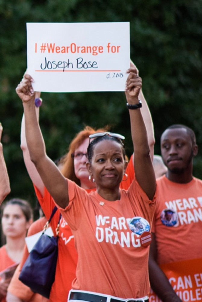 Hundreds of people gathered in support of National Gun Violence Awareness Day in Market Square on June 2. 
