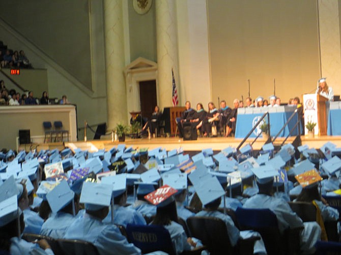 Yorktown High School class of 2017 inside DAR Constitution Hall on June 21.