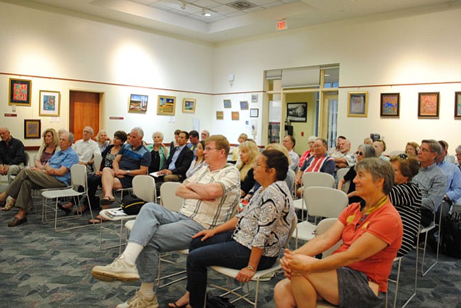 Great Falls Citizens Association members and non-members both attended the town hall meeting to be informed about the community projects.