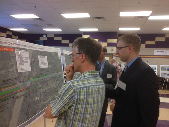 One of the Braddock Road Multimodal Study community information meetings was held on June 26 at Lake Braddock Secondary School. Community’s input helped shape the intersection improvement options.