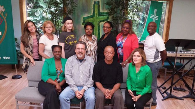 Lead Pastor Keary Kincannon (second from left) and the staff of Rising Hope Mission Church.
