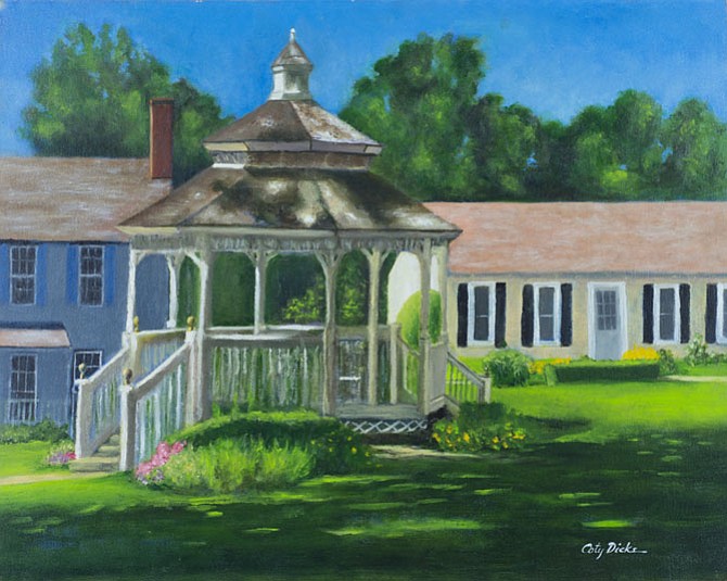 Coty Dickson will display her oil paintings depicting “Local Scenes We Love” during the month of July during normal business hours at Katie’s Coffee House, Great Falls Village Centre, 760 Walker Road, Great Falls.  Visit oldbrogue.com/katies-coffee-house or call 703-759-2759 for details. 