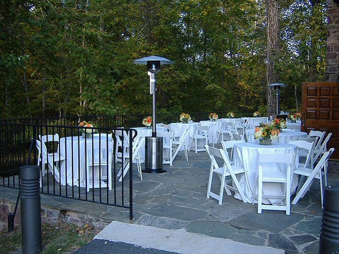 The Cabell’s Mill patio.