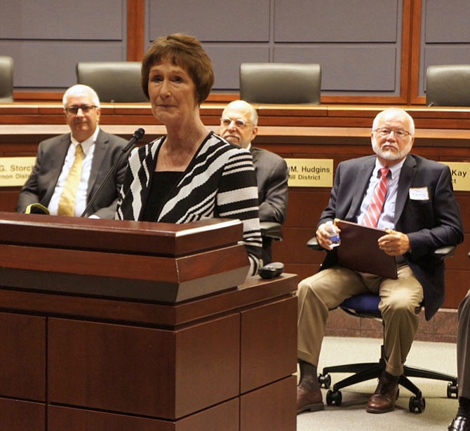 Fairfax County Board of Supervisors Chairman Sharon Bulova was the host of the Environmental Showcase at the Government Center: “We’ve come a long way since the adoption of the first Environmental Vision, but there’s always work to be done.” 