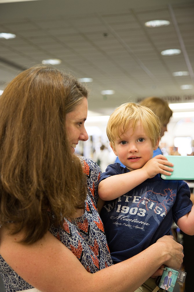 Kelly Richardson was at the Patrick Henry Library with her son, Neil, 2. “The summer reading program really motivates my daughter,” said Richardson. “My son doesn’t care; he likes to read. But my daughter likes the coupon book as a reward.”