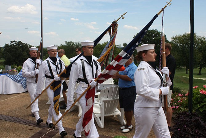 Color guard during a past Patriot Day event at the Belle Haven Country Club.