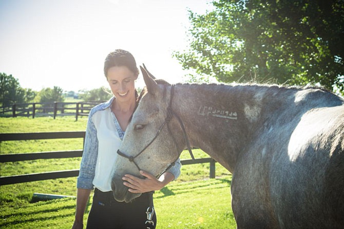 Ariana Sakaris and her Mustang Wild Heart.