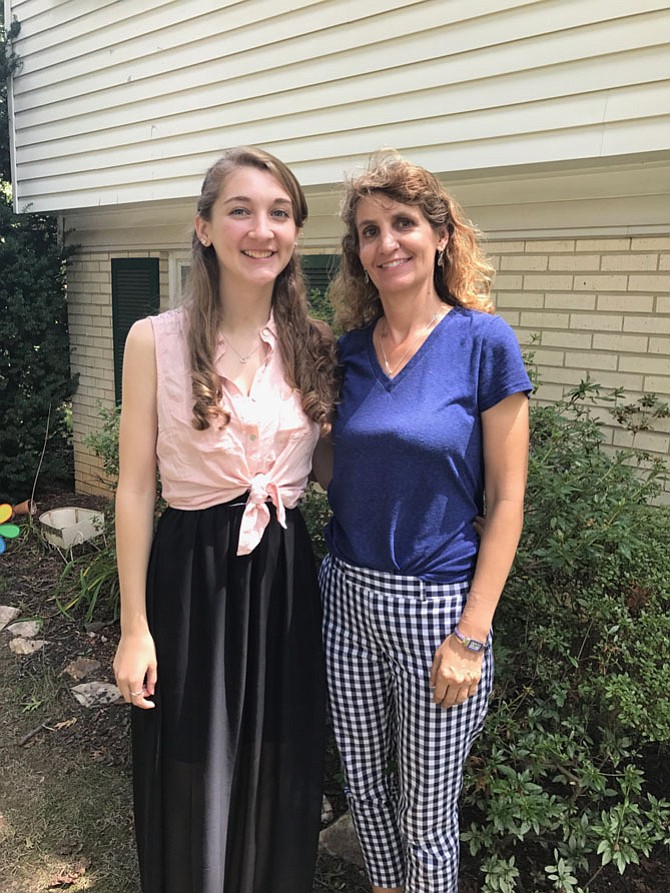 Genevieve Montavon and her mother Eve.