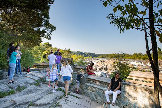 Visitors come to Great Falls National Park for views of the iconic falls and Mather Gorge.