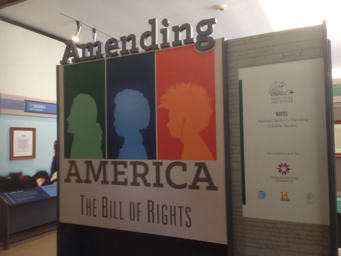 The Bill of Rights exhibit at Gunston Hall runs through Oct. 21.
