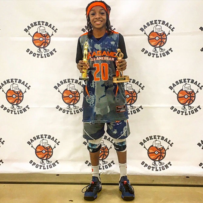 Anthony Saunders, 11, at the Future Phenom Camp where he made the Top 20 All-Star Team and was selected as a Top 5 future prospect.