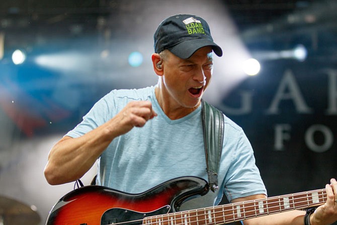 Gary Sinise performs with The Lt. Dan Band during the Invincible Spirit Festival Aug. 31 at Fort Belvoir. The Gary Sinise Foundation joined with the USO and Wawa to stage the free festival for service members and their families.