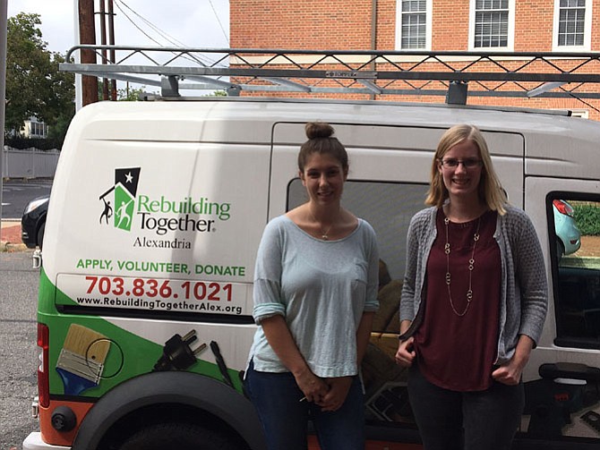 From left: Breanne Driscoll, outreach manager, Rebuilding Together Alexandria, and Ellyn Kirtley, Meals on Wheels program manager, Senior Services of Alexandria.
