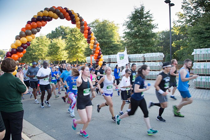 The 8K Race and 2K Walk and Fun run Saturday in Tim Susco’s memory at South Lakes High School started off with a bang as runners took to the road for a $200 dollar first place prize.