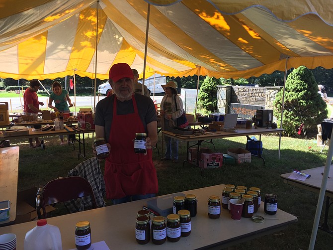 Bill Wright, a retired real estate agent, displays some of his authentic jams.