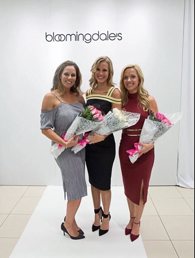 Melissa Larson, co-chair of the event; Melissa Mollet of NBC4, emcee of the show; and Erin West, co-chair of the event; were given roses for their contributions.