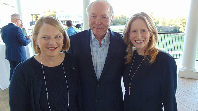 Karen Briscoe, Jerry Huckaby and Lizzy Conroy of the HBC Group at Keller Williams McLean celebrate their 40th Anniversary on Tuesday, Oct. 3, 2017, at the Washington Golf & Country Club in Arlington.
