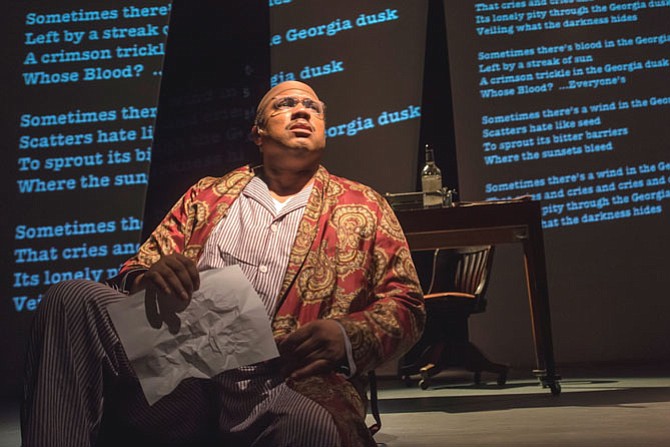 Marcus Naylor stars as Langston Hughes in MetroStage's production of "Are You Now, Or Have You Ever Been."