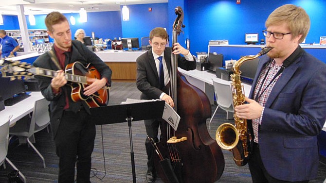 George Mason University students from Mason Music Productions perform at the Library Jubilee.