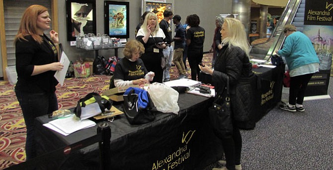 Alexandria Film Festival volunteers work at last year’s event.