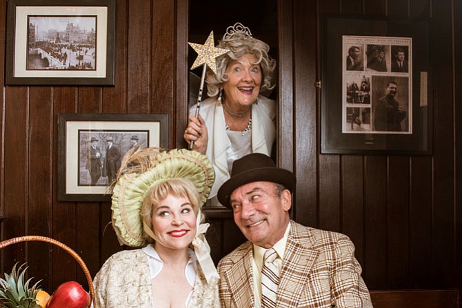 Tracey Stephens, Catherine Flye, and Albert Coia  in MetroStage’s production of "Christmas at the Old Bull and Bush" from Nov. 17 to Dec. 24.