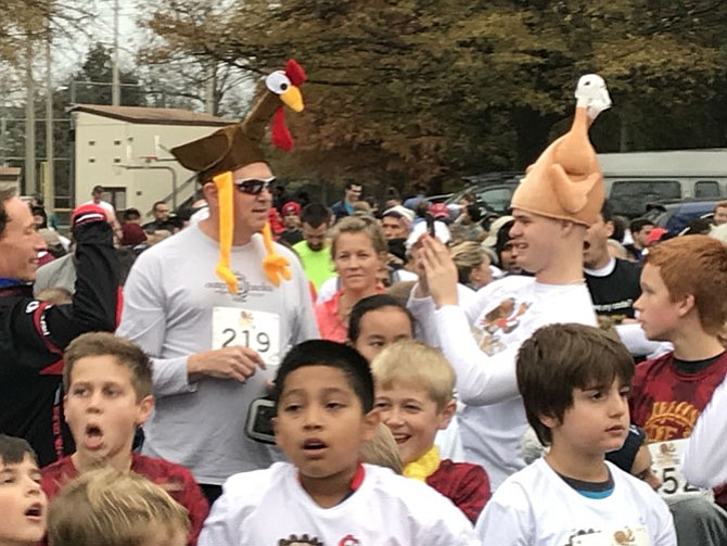 Sometimes you just have to be a turkey. Pictured left to right are Bill McClellan #219 and Shane McClellan (#536).