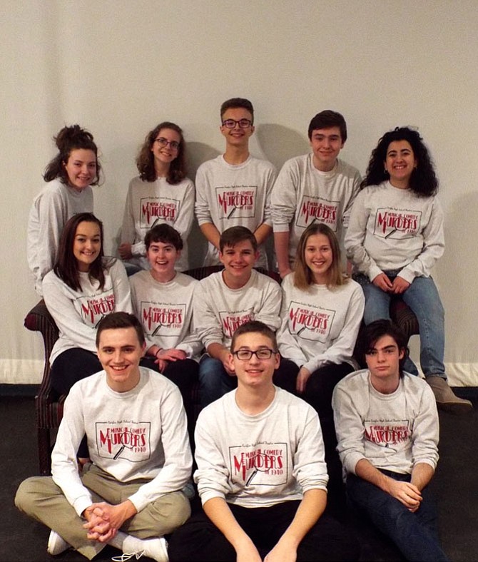 Cast members are (top row, from left) Chryne Lillo, Natalie Lambert, Ian Kirkland, Parker Stephens and Aya Nassif; (middle row, from left) Kira Kerr, Bridget Baucum, PJ Pavot and Hannah Runner; and (bottom row, from left) Hayden Giles, Sebastian Newlin and Max Minichiello.