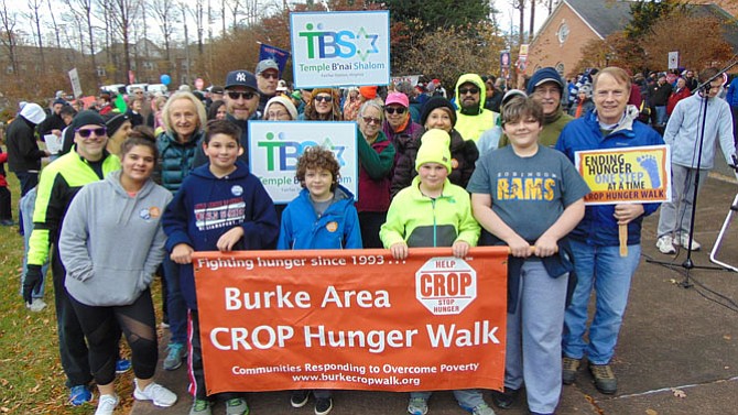 The starting line for the Burke/Fairfax CROP Hunger Walk at Fairfax Presbyterian Church on Sunday, Nov. 19, 2017 in the City of Fairfax.