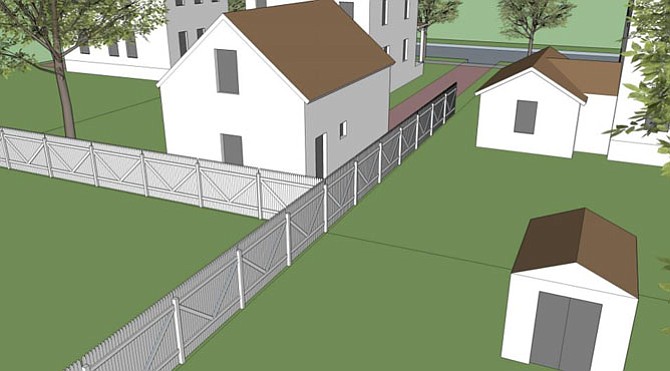 Detached accessory dwelling in a county rendering, highlighting concerns about how close buildings could get to neighbor properties.