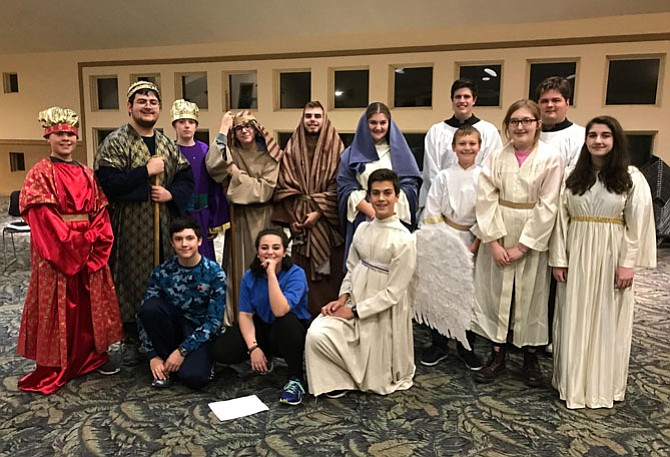 St. James Episcopal Church Youth Group will present a living Nativity this weekend.