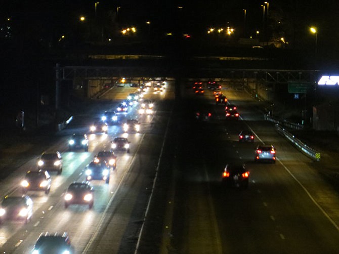 I-66 during evening tolling.